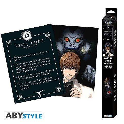 DEATH NOTE Poster Light & Ryuk (52 x 38 cm)