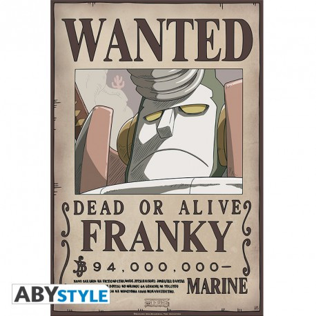 One Piece - Poster Wanted Franky