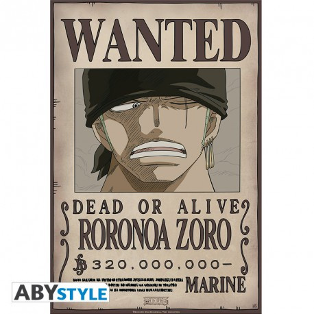 One Piece - Poster Wanted Zoro