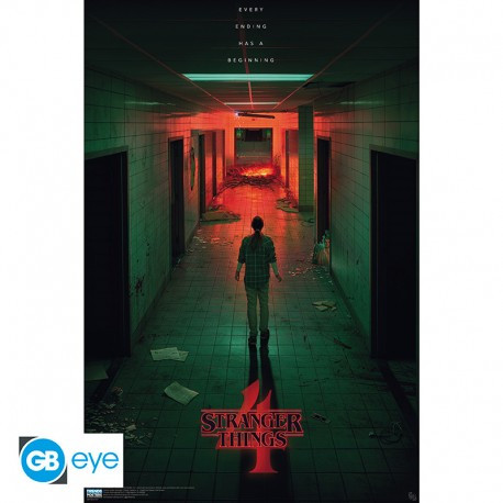 STRANGER THINGS S4 - Poster Laboratoire Hawkins roulé filmé (91.5x61)