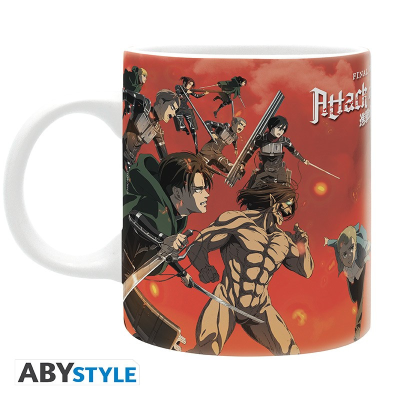 ATTACK ON TITAN - Mug - 320 ml - Scène de bataille