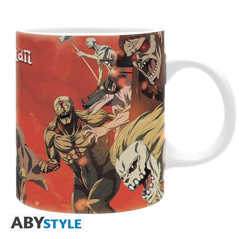 ATTACK ON TITAN - Mug - 320 ml - Scène de bataille