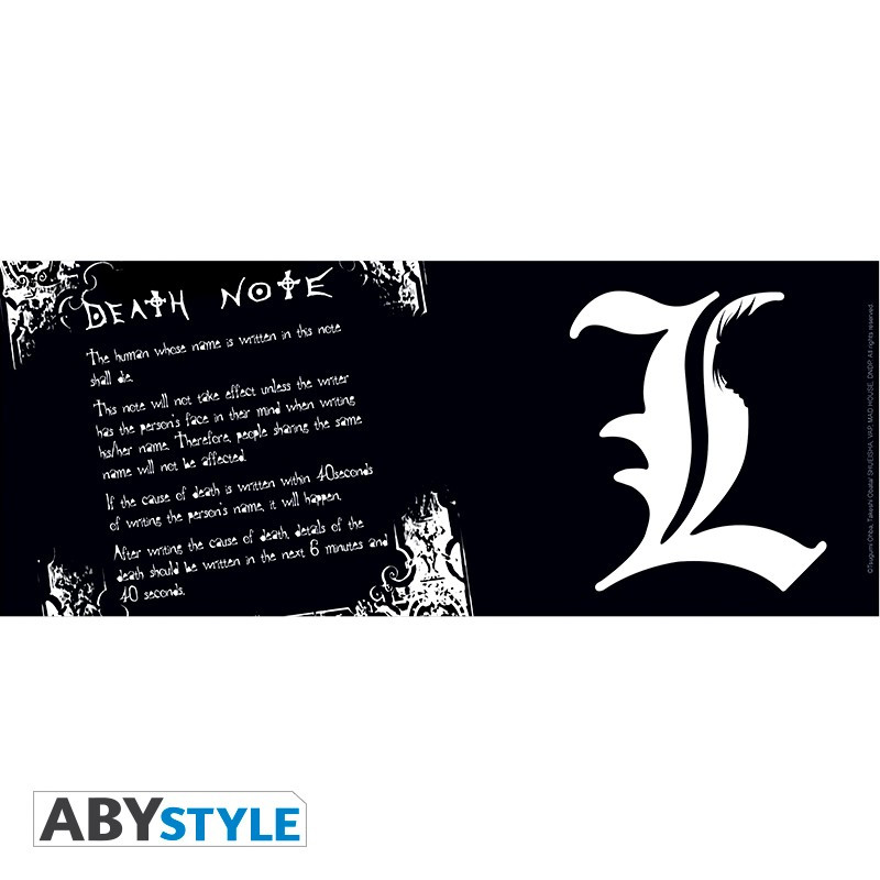 DEATH NOTE - Mug - 320 ml - L & règles